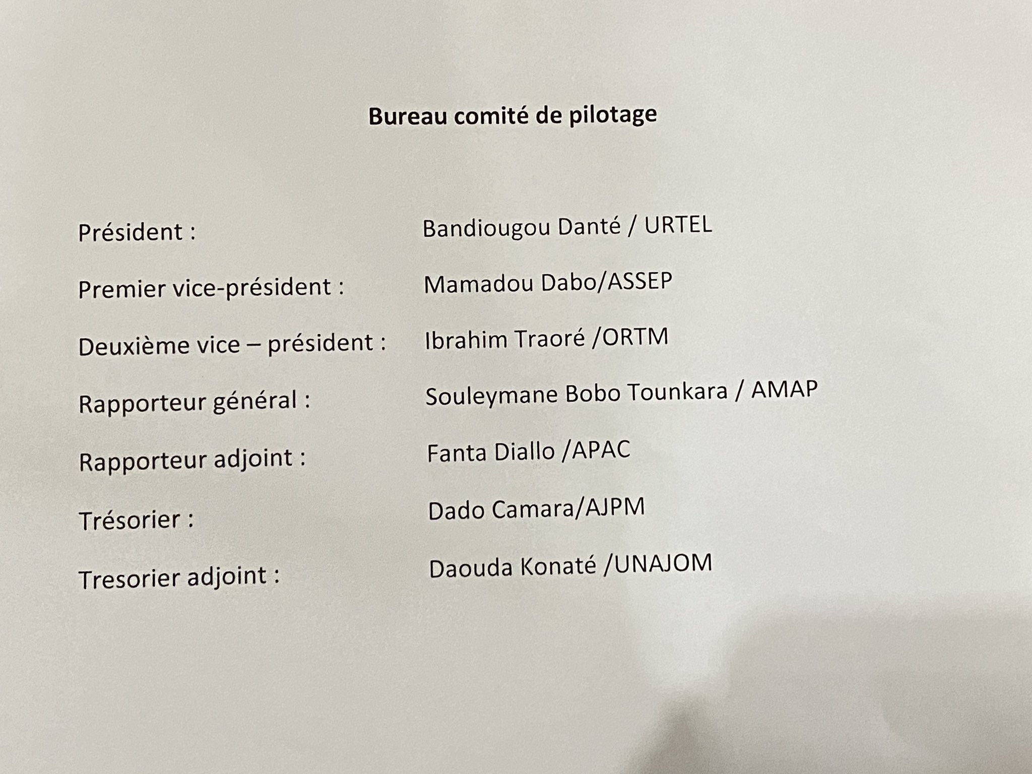 Mali: Bandiougou Danté élu président de la Maison de la presse