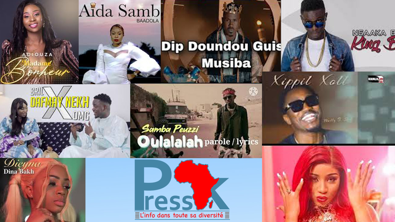 Top 10 des Tubes sénégalais les plus tendances sur Youtube depuis novembre: Adiouza en tête