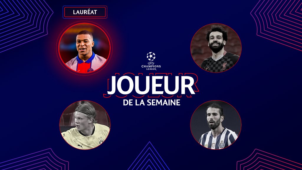 LDC: Mbappé élu joueur de la semaine
