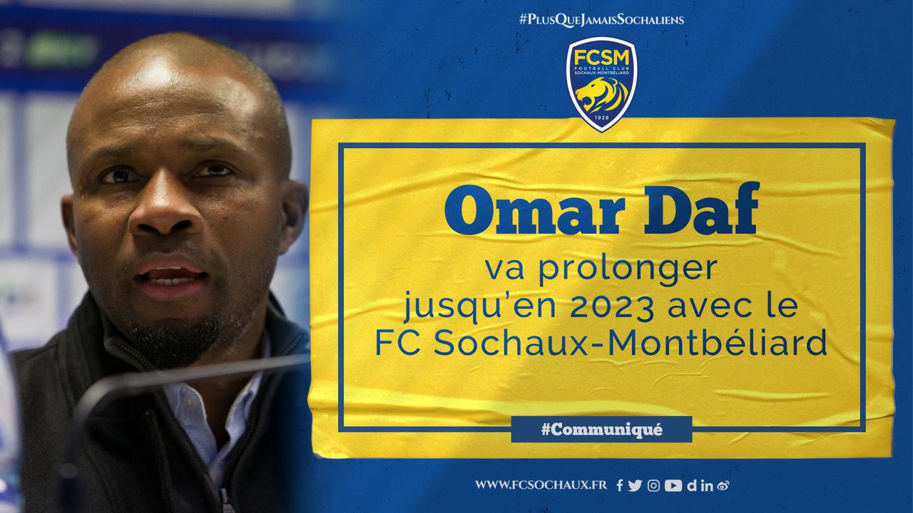 Fc Sochaux: Omar Daf, prolongé pour 2 ans