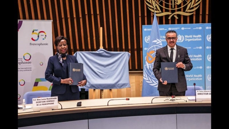 L'OMS et l'OIF signent un mémorandum d’entente pour renforcer l’accès à la santé dans les pays francophones