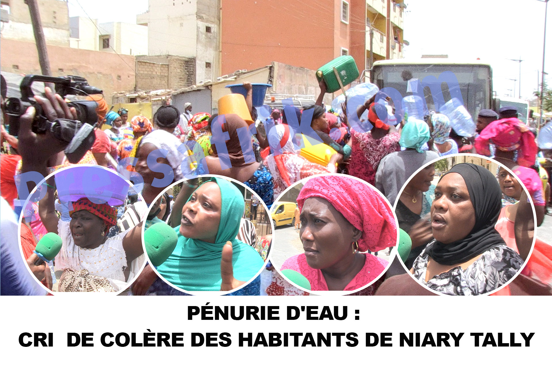 Plusieurs mois de pénurie d’eau: très en colère, les habitants de Niary Tally barrent la circulation 