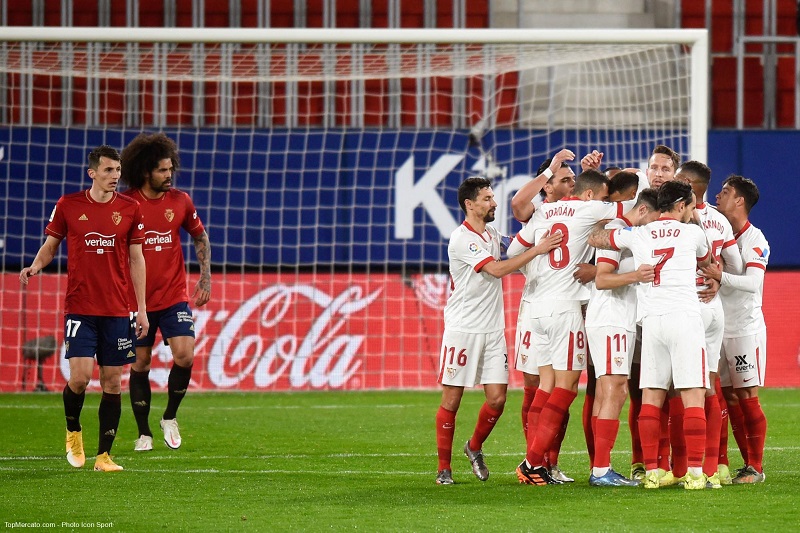 Liga : Séville domine la Real Sociedad, Osasuna enfonce Elche