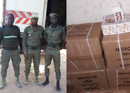 La Douane sénégalaise fait une saisie record de médicaments à Keur Ayib