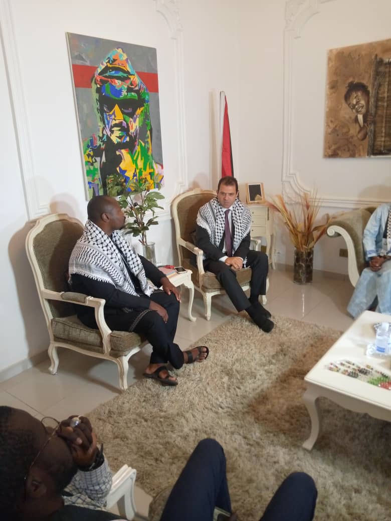 Guy Marius Sagna à l'ambassadeur de la Palestine :  "Il est temps que les États africains élèvent leurs voix contre cette oppression"