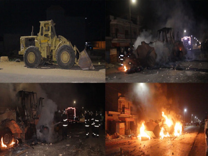 Manifestation à Keur Ndiaye Lo suite à la mort d'une femme écrasée par un bulldozer 