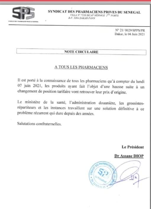 Les médicaments vont retrouver leurs prix d’origine dès lundi, annonce le syndicat des Pharmaciens 