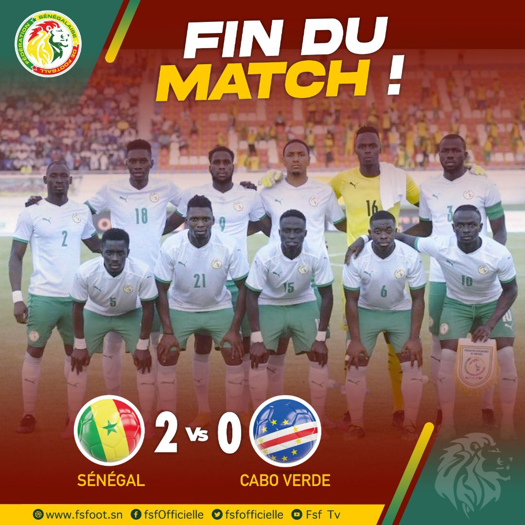 Les « Lions » s’imposent devant le Cap-Vert en amical (2-0)