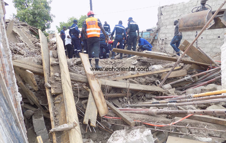 Tamba: l'effondrement d'un bâtiment fait un mort et quatre blessés
