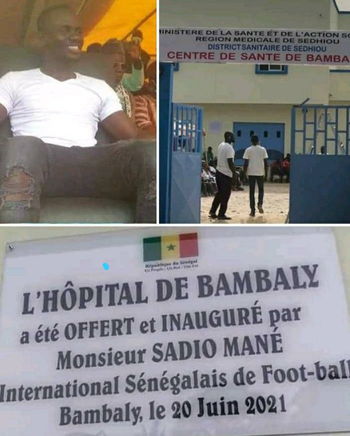 Inauguration du Centre de santé de Bambaly ce dimanche par Sadio Mané