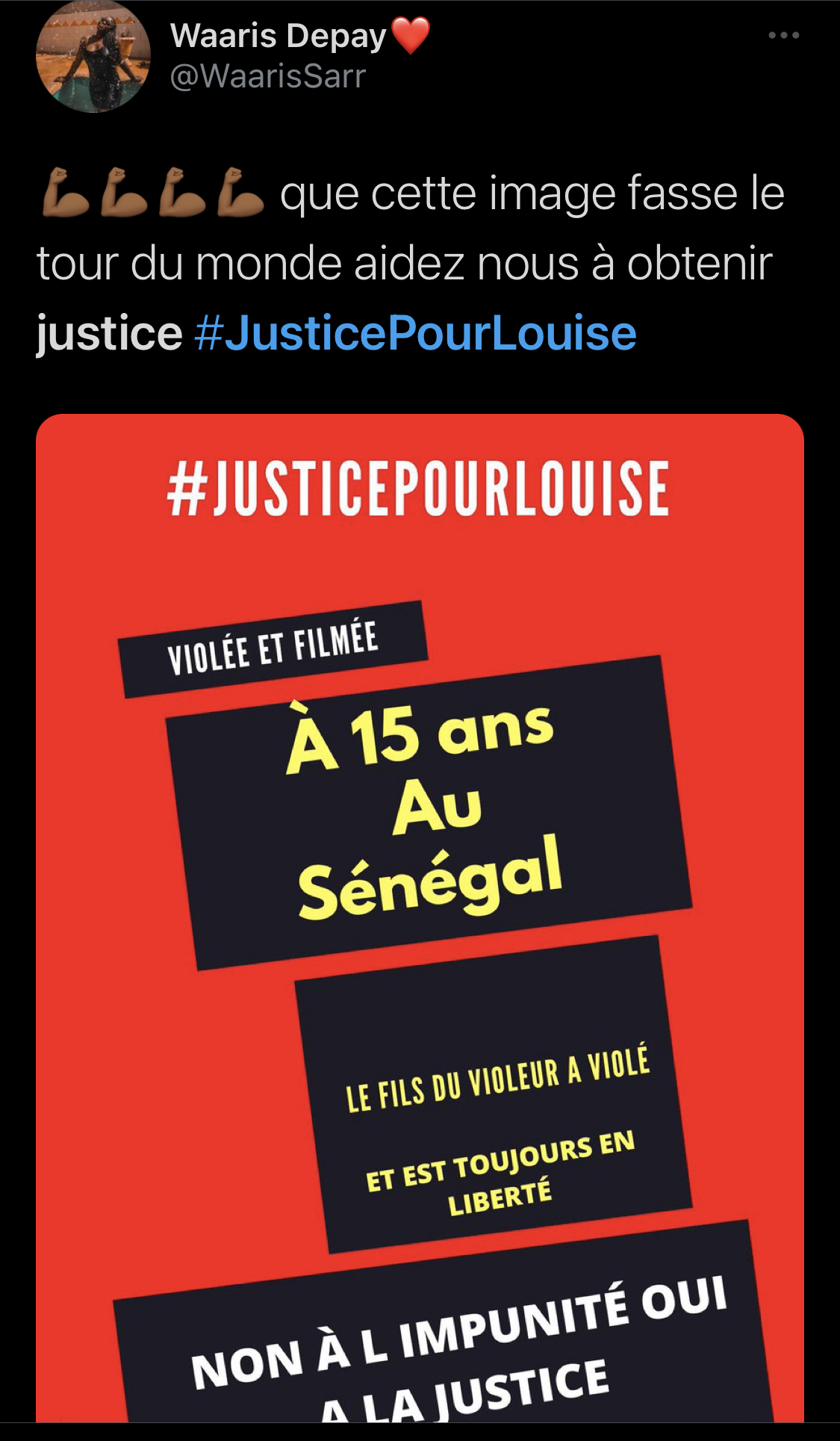 Les internautes sénégalais lancent le #JusticePourLouise pour dénoncer le fils de Cheikh Yérim Seck accusé de viol