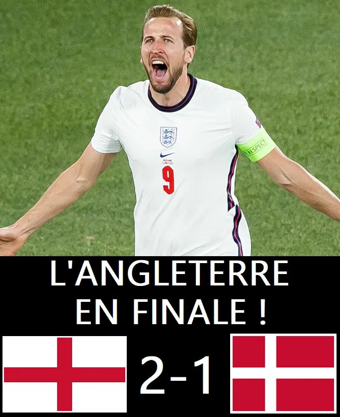 #EURO2020: l’Angleterre s’impose face au Danemark et rejoint l’Italie en finale