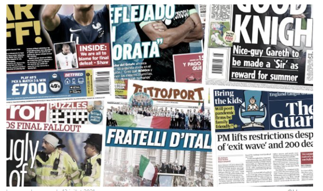 L'Angleterre toujours sous le choc après les incidents violents et racistes lors de la finale de l'Euro, Varane veut imiter Mbappé sur le mercato