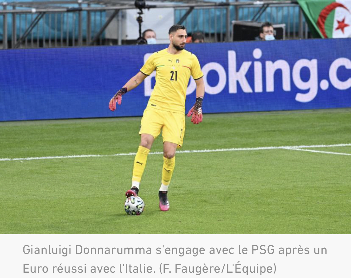 Gianluigi Donnarumma s’engage officiellement avec le PSG jusqu’en 2026