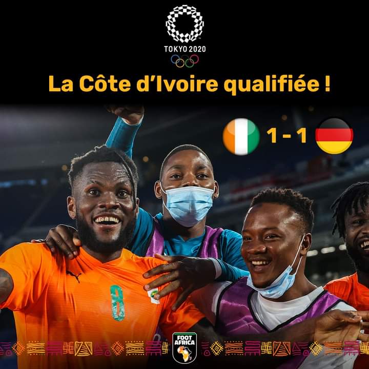 JO: la Côte d'Ivoire élimine l'Allemagne et décroche son billet pour 1/4 de finale