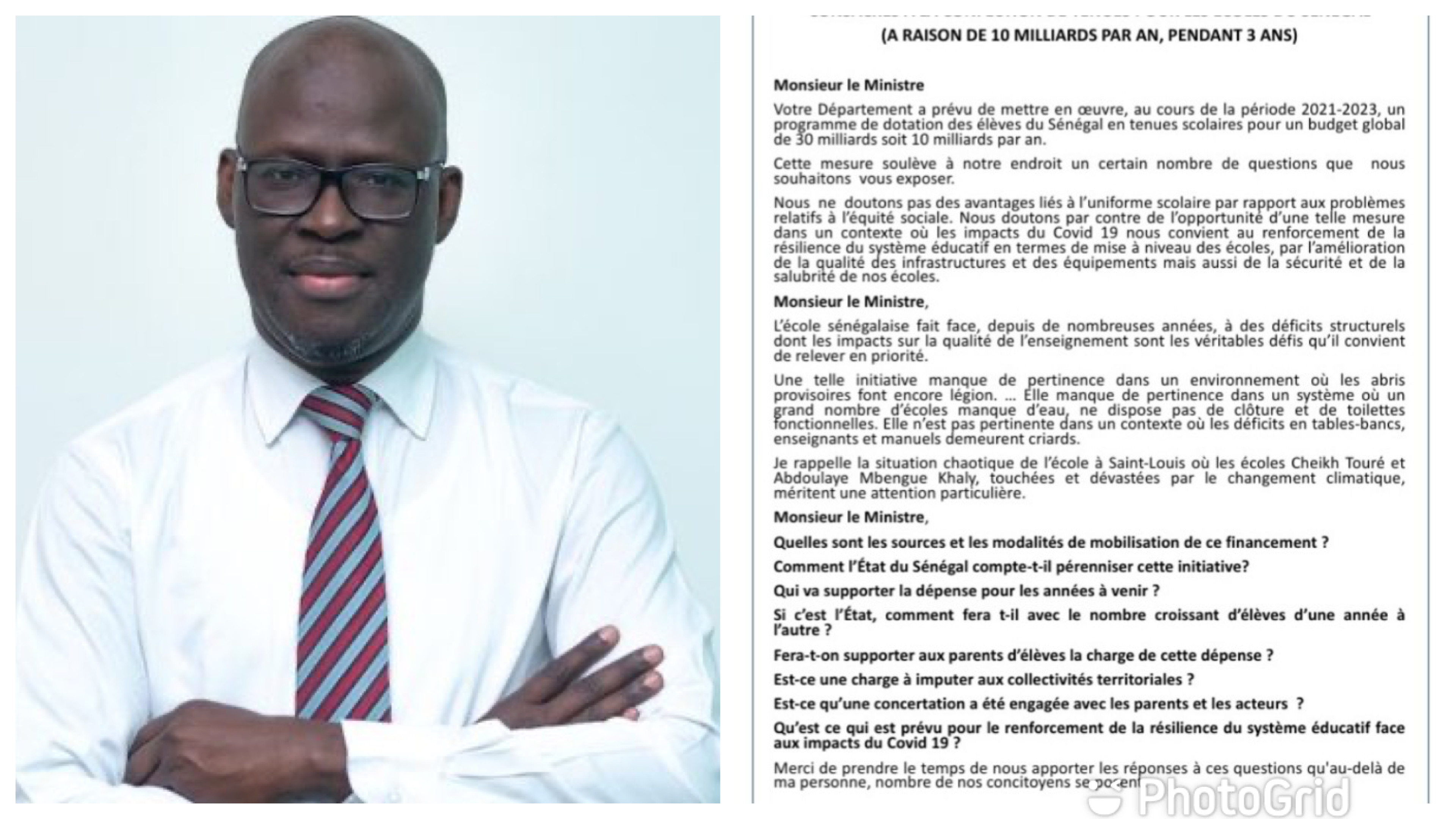30 milliards pour les tenues scolaires : Cheikh Bamba Dièye adresse une question écrite au ministère de l’Education nationale