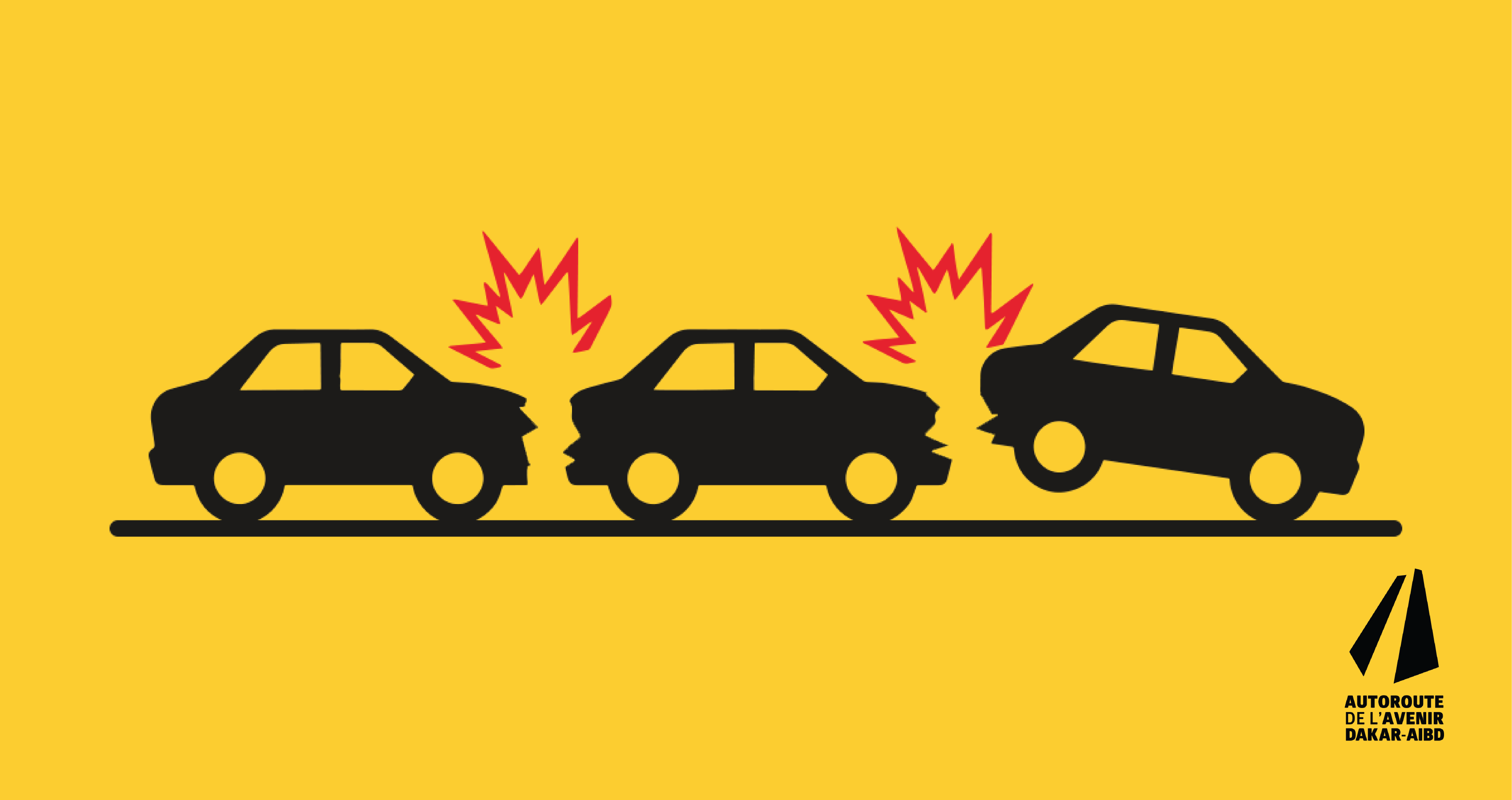 Autoroute de l'Avenir: un carambolage de 3 véhicules crée un bouchon dans la sens Aibd-Dakar