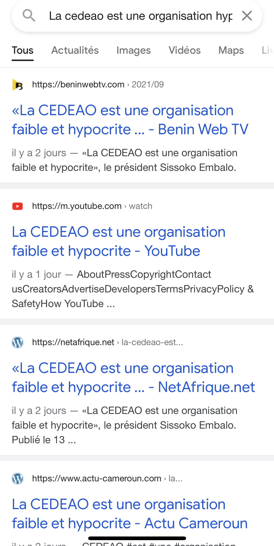 "La CEDEAO est une organisation hypocrite, sans réel pouvoir": sur les traces de faux propos attribués au Président Bissau-guinéen