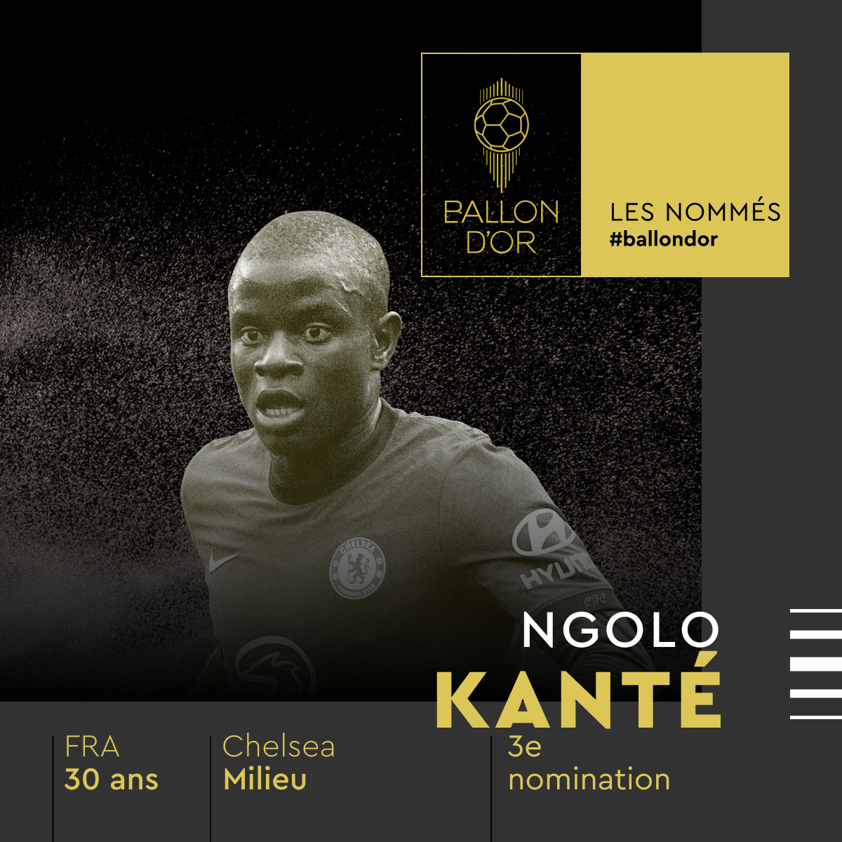 France Football dévoile la liste des nommés pour le Ballon d’Or 2021