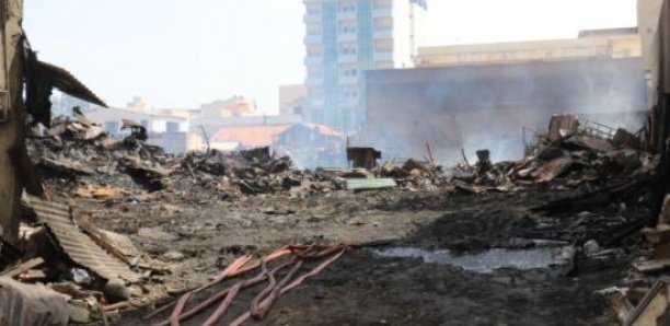 Incendie au Parc « Lambaye » de Dakar-Plateau: 4 heures pour venir à bout des flammes