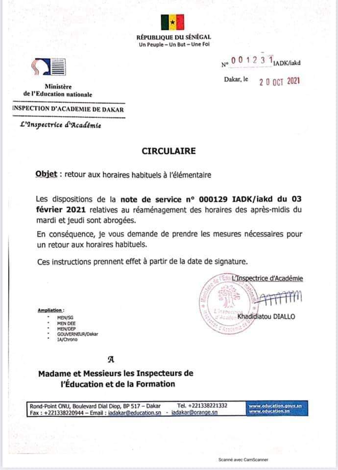 Éducation: Retour aux horaires habituels à l'élémentaire après la baisse constatée des cas de Covid-19