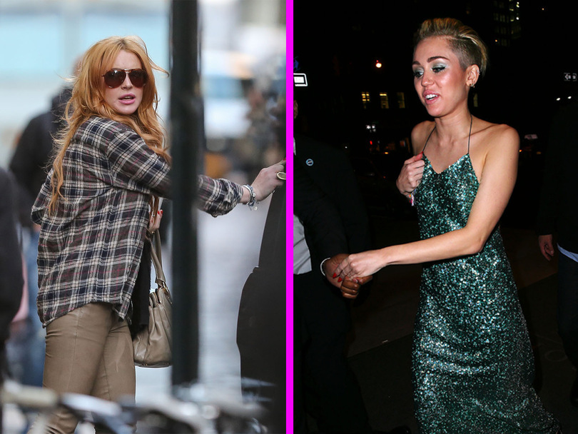 LINDSAY LOHAN ET MILEY CYRUS : NOUVELLES CAMARADES DE FÊTE