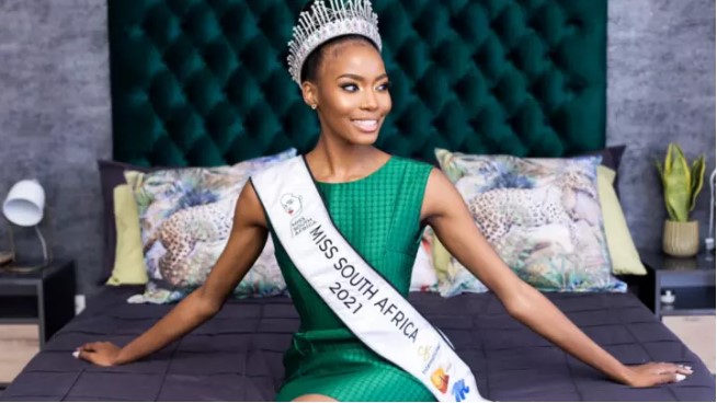 Lalela Mswane, couronnée Miss Afrique du Sud au mois d'octobre 2021