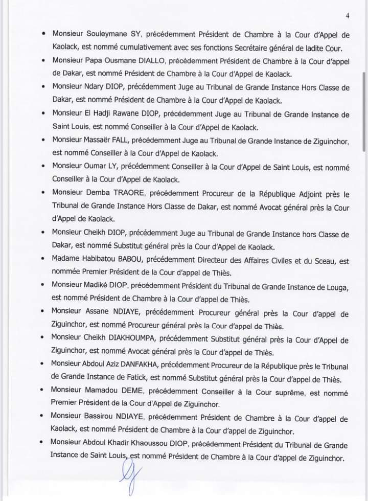 Conseil supérieur de la Magistrature: La liste complète des nominations et les décisions