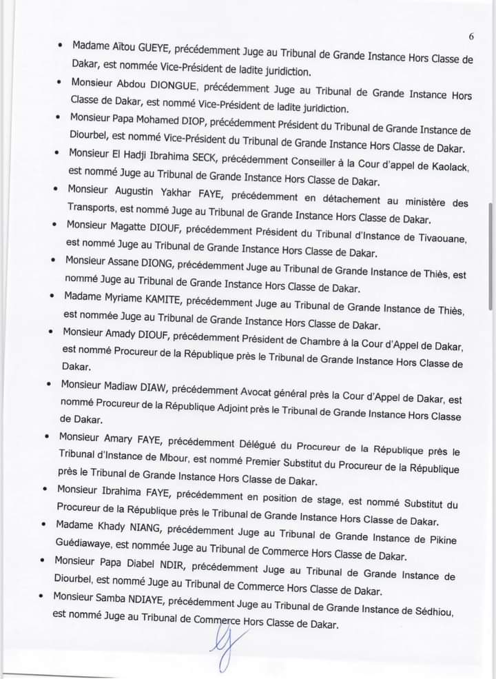 Conseil supérieur de la Magistrature: La liste complète des nominations et les décisions