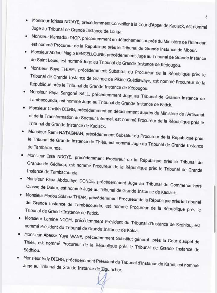 Conseil supérieur de la Magistrature: La liste complète des nominations et les décisions