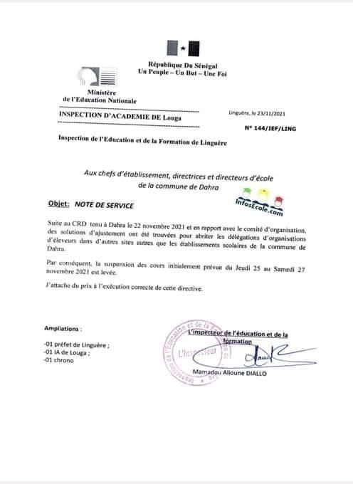 Commune de Dahra: l’IEF lève la suspension des cours après la pression médiatique 
