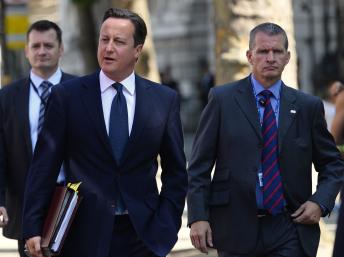 David Cameron, le 10 juillet 2013 à Londres. REUTERS/Paul Hackett
