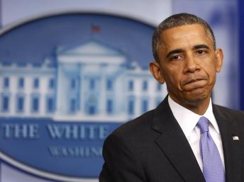 Le président Obama a reçu ce mardi 19 novembre des représentants de l'opposition républicaine, qui réclament des sanctions supplémentaires contre l'Iran. REUTERS/Larry Downing