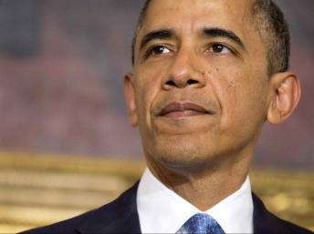 Le président américain, Barack Obama, lors d'une conférence de presse sur l'accord intérimaire sur le nucléaire iranien, ce 23 novembre 2013. REUTERS/Joshua Roberts