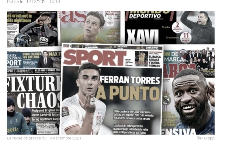 Le Barça touche au but pour un gros renfort hivernal, l'Angleterre tremble après l'explosion de cas de Covid-19 à Tottenham