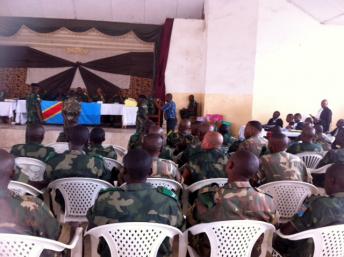 Le procès de 39 militaires accusés de viols massifs commis a Minova en novembre 2012 a mis un an à démarrer. Photo : RFI / Léa-Lisa Westerhoff