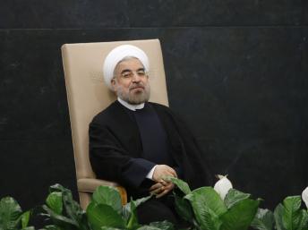 Le président iranien Hassan Rohani, à l'assemblée générale de l'ONU,à New York, le 24 septembre 2013. REUTERS/Ray Stubblebine