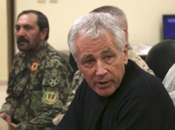 Le secrétaire américain à la Défense Chuck Hagel à Kandahar, dimanche 8 décembre 2013 REUTERS/Mark Wilson/Pool