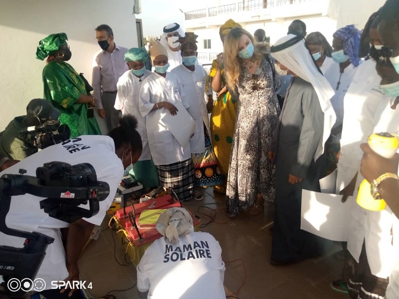 des bénéficiaires de la formation, en pleine démonstration devant Sultan Ahmed Bin Sulayem PDG de DP World