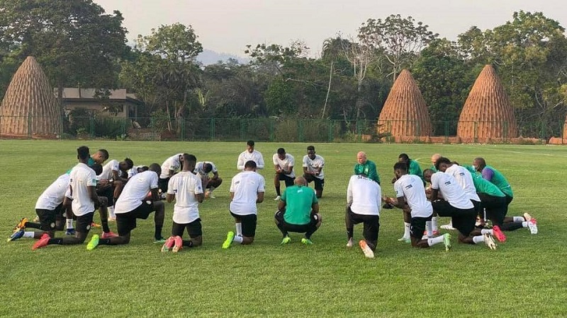 CAN 2021 : première séance d’entraînement des « Lions » au Cameroun (images)