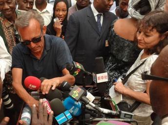 Claude Verlon et Ghislaine Dupont, à Kidal, au Mali, en juillet 2013. RFI
