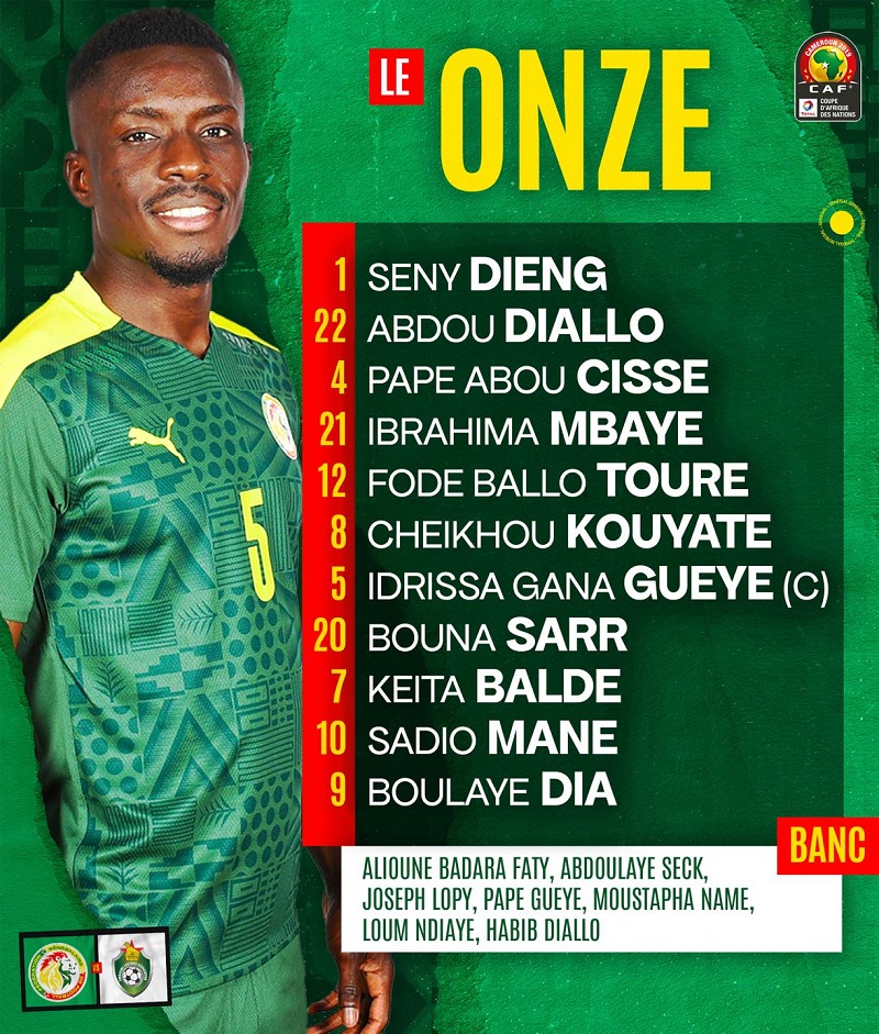 ​CAN 2021 : La composition officielle des "Lions" face au Zimbabwe