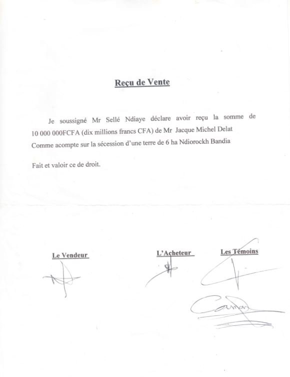 Sindia: le maire sortant accusé d’escroquerie foncière par le Français Michel Delat 