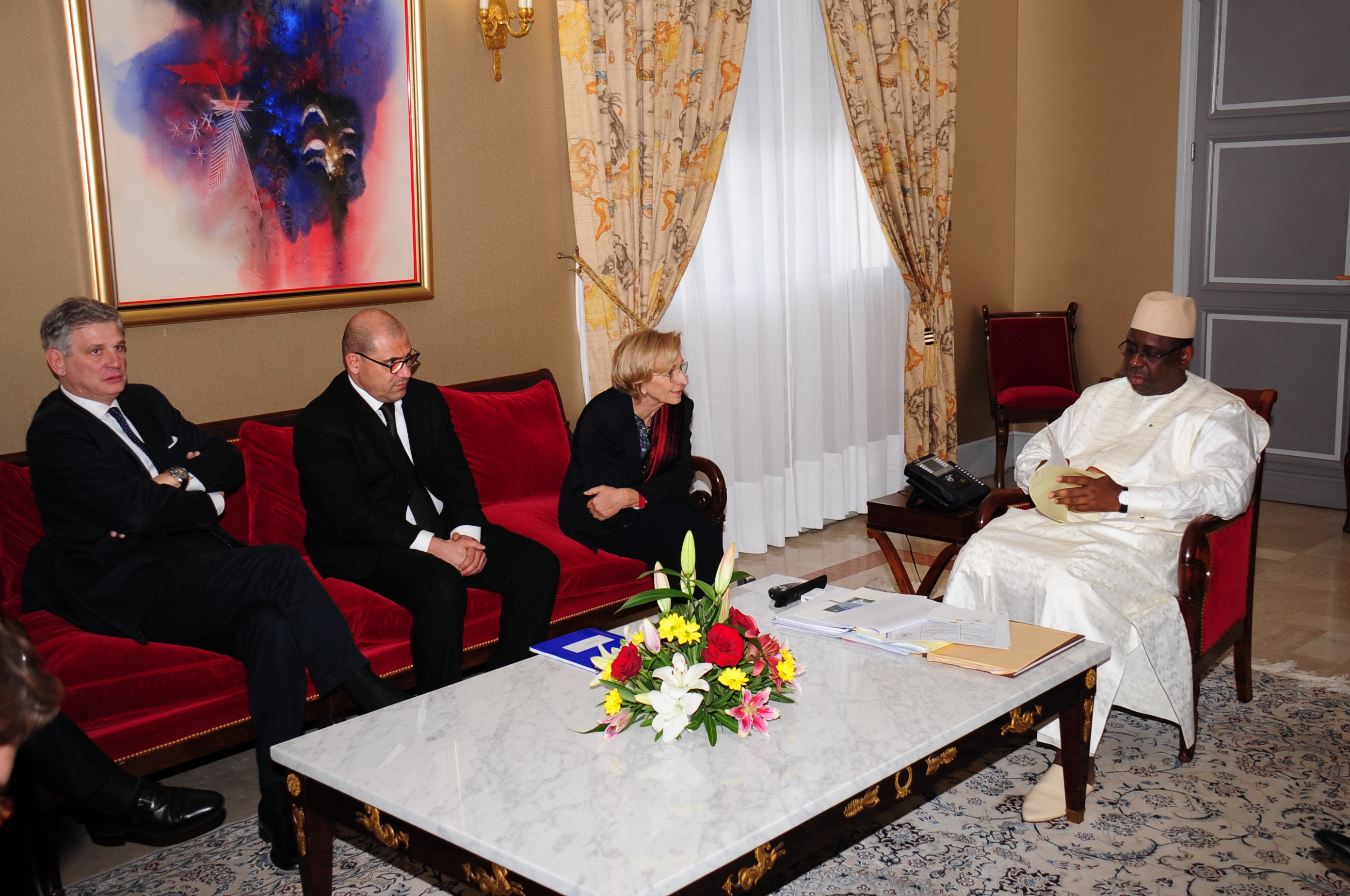 Photos Audience Mme Emma Bonino, ministre Affaires Etrangères Italie