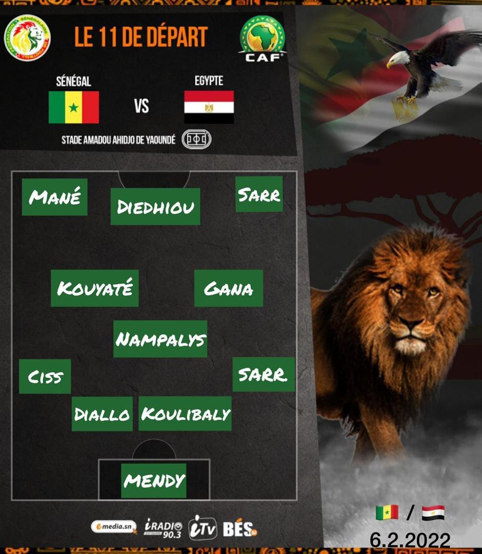 11 départs de Aliou Cissé : Ismaila Sarr titulaire contre l'Égypte