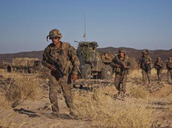 Soldats français dans la vallée de Terz au nord du Mali, le 21 mars 2013. REUTERS/Francois Rihouay