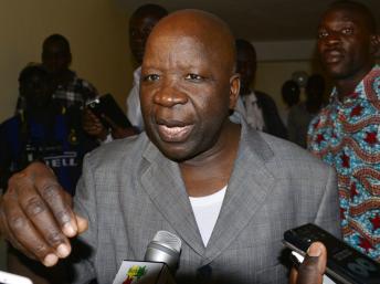 Simon Compaoré peu après son départ du CDP, le 7 janvier 2014. AFP PHOTO / AHMED OUOBA