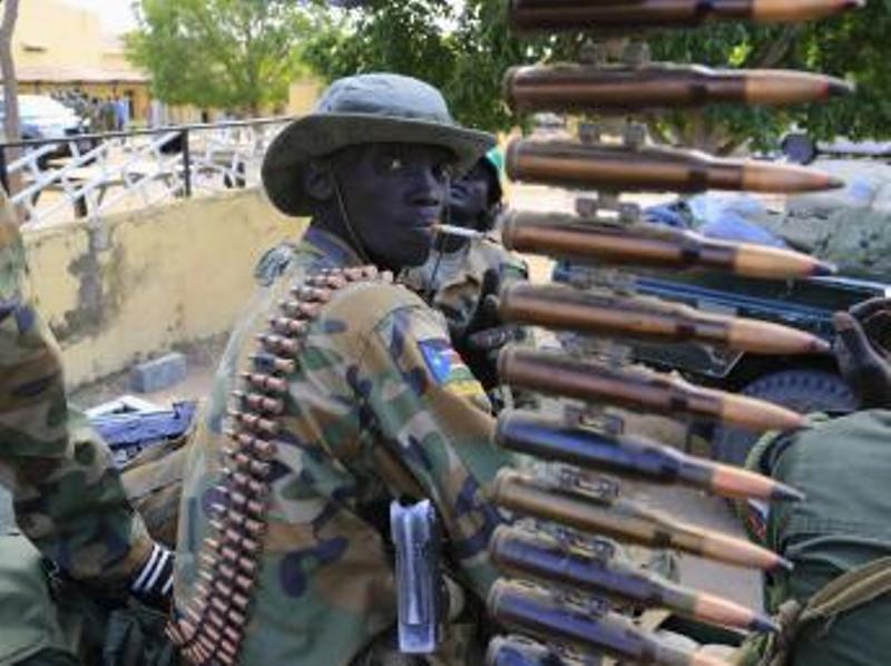 Soldat de l'armée du Soudan du Sud. REUTERS/James Akena