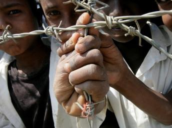 Réfugiés érythréens au Soudan, en février 2013. AFP PHOTO/ASHRAF SHAZLY