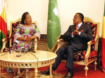 Catherine Samba-Panza ne repartira pas de Brazzaville les mains vides